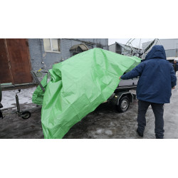 Укрывка на люверсах с веревкой для аэролодки